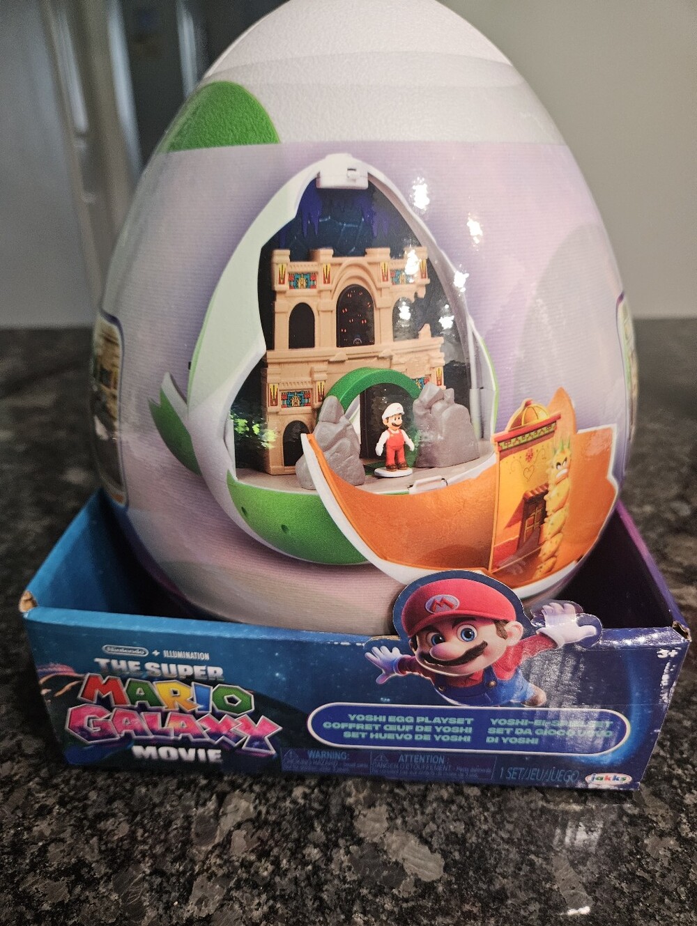 Nintendo Super Mario Galaxy Yoshi Egg Playset - White, Green, Purple, Orange